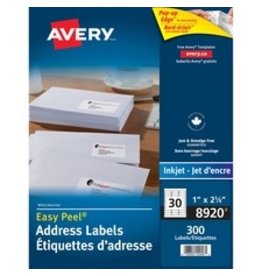 INKJET ADD.LABEL 2.63x1*300/PK