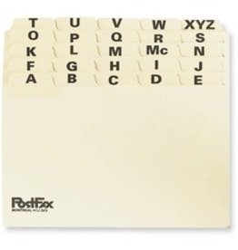 CARD GUIDE 25 A-Z   3x5  MYLAR
