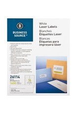 LABEL LSSR 1-1/3x4 WHTE*14C/PK