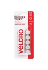 VELCOINS 5/8''DIA WHITE*15st/PK