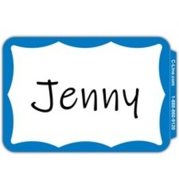 NAME BADGE 3.5x2.25*BL BRDR*1C