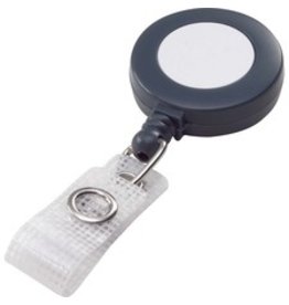 ID HLDR, RETRACTABLE*GREY*25bx