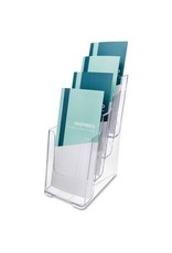 LIT HLDR LEAFLET 4-TIER *CLEAR