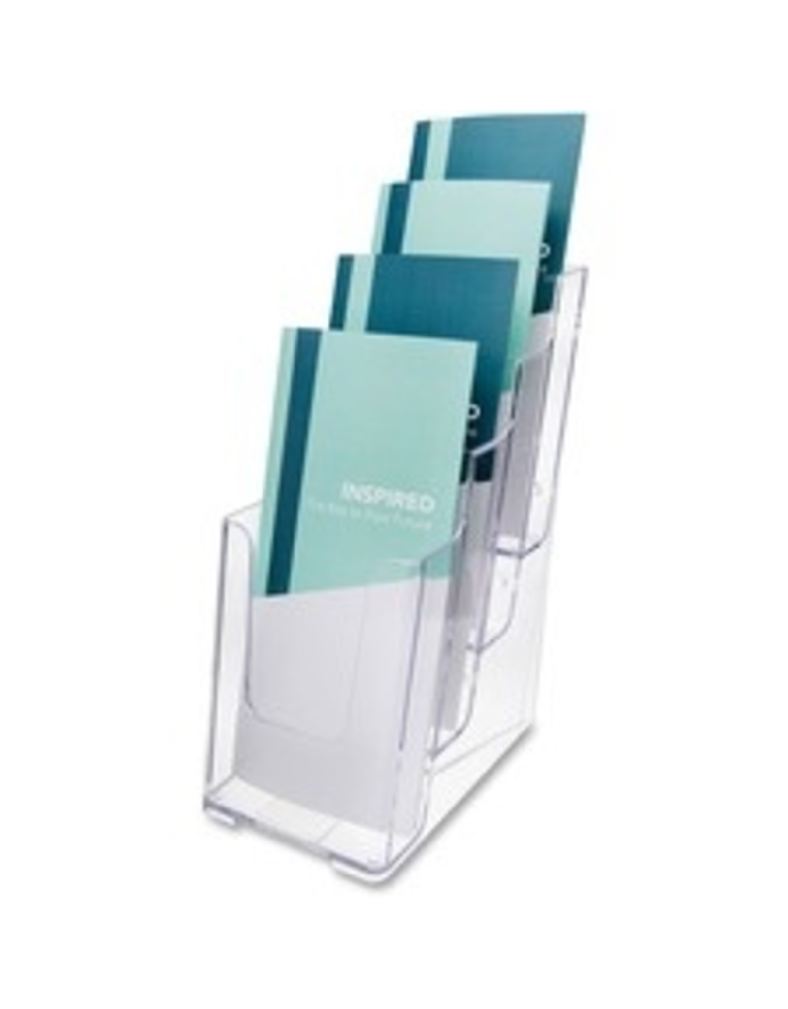 LIT HLDR LEAFLET 4-TIER *CLEAR