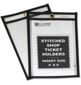 SHOP TICKET HLDR 5x8 CLR*25/BX