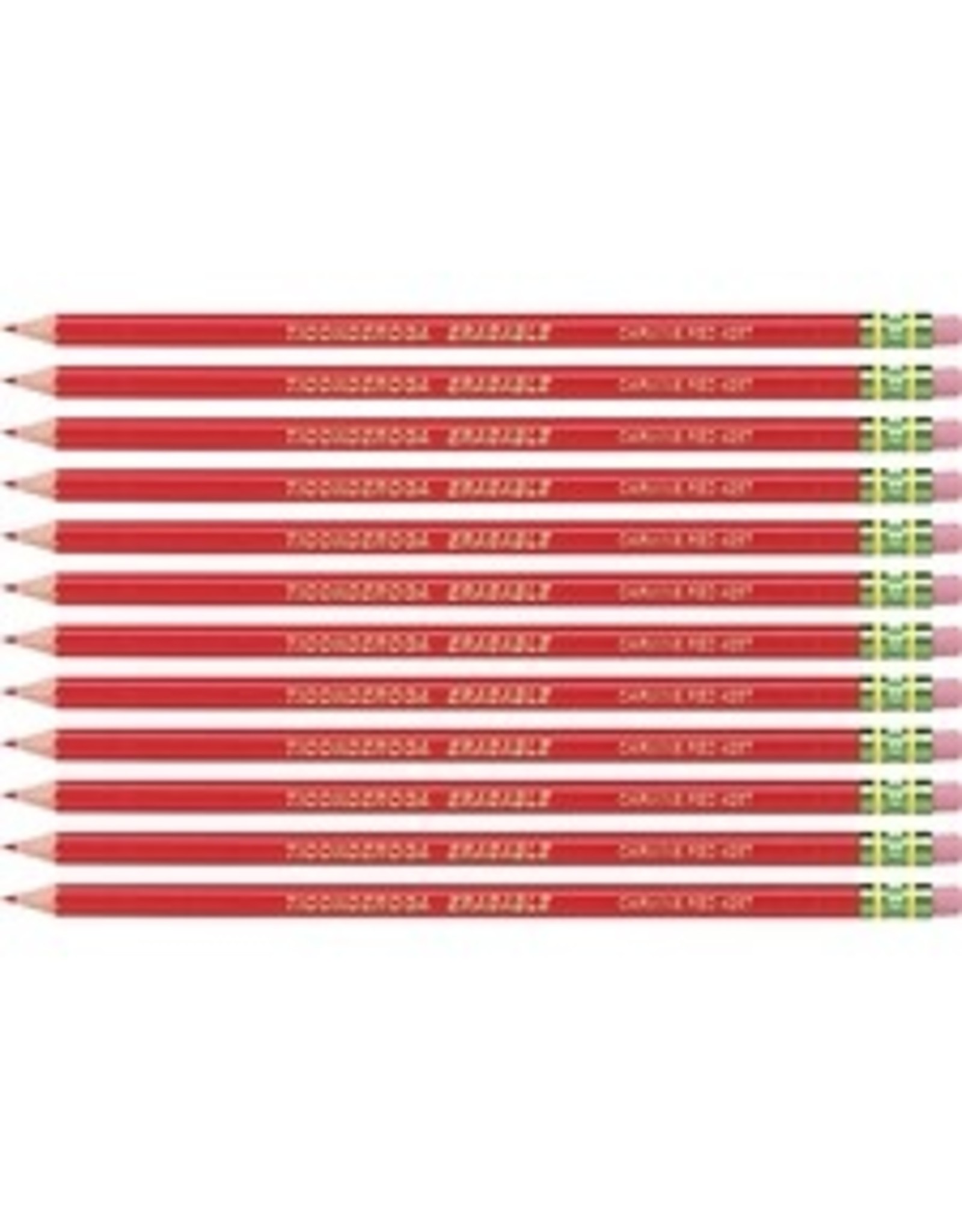 PENCIL, ERASABLE  * RED *12/BX