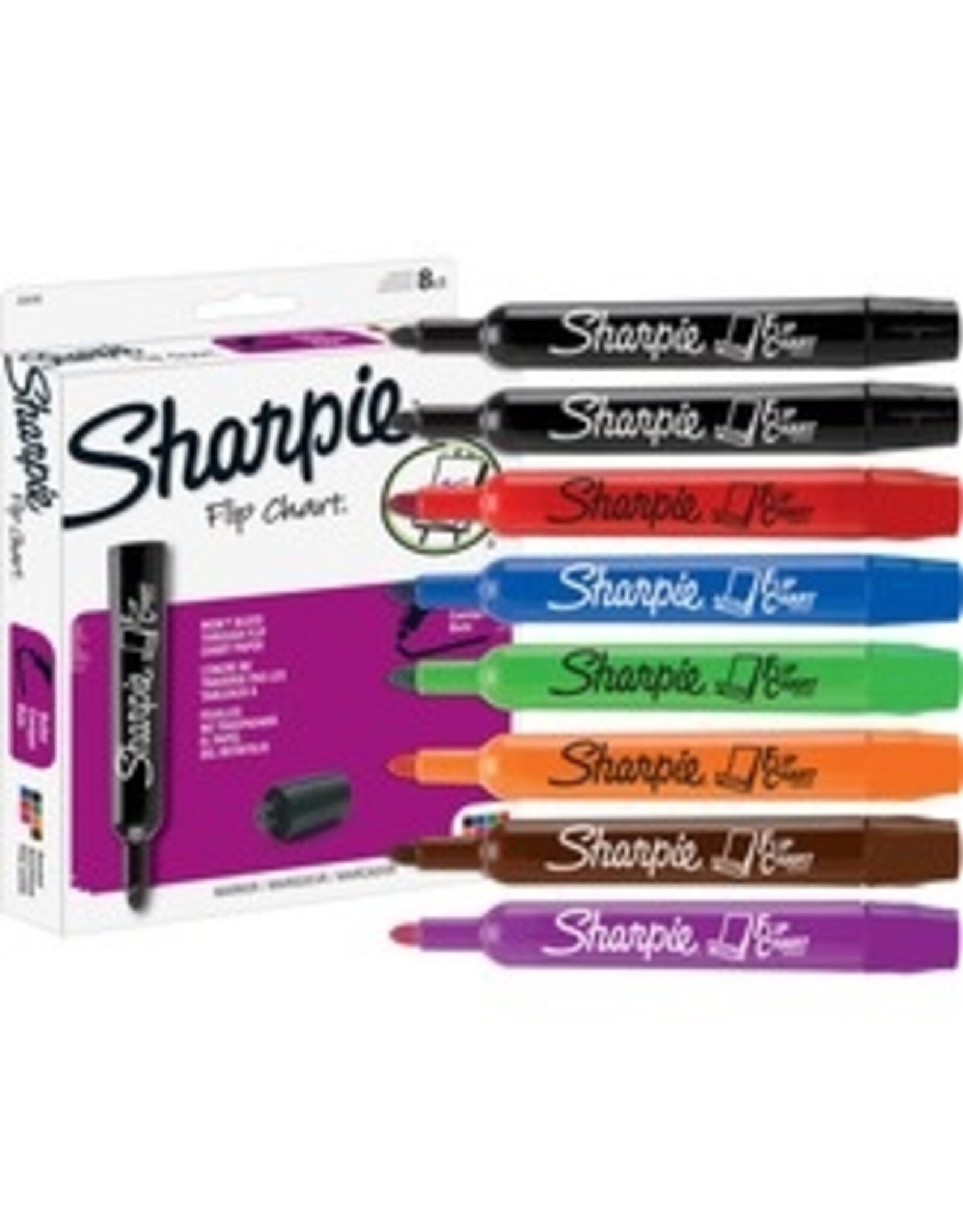 MARKER, FLIPCHART *ASST * 8/ST