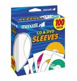 CD/DVD SLEEVES(CD402)WHT*100pk