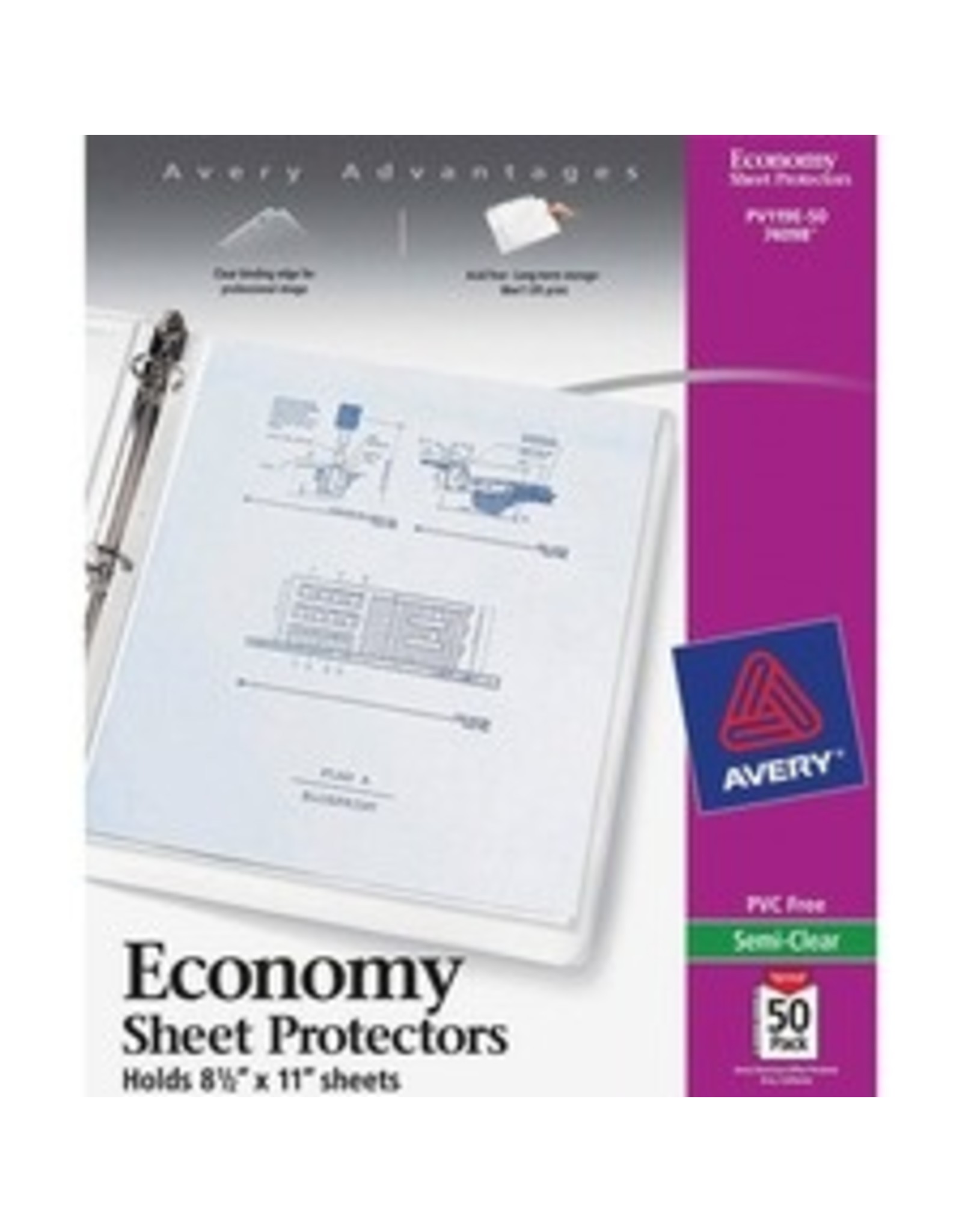 PAGE PROT, ECONO NONGLR *50/PK