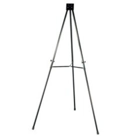EASEL,TELE,ALUM,COLL,BLK