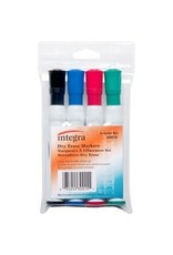 MARKER DRYERASE CHIS ASST*4/ST
