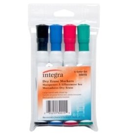 MARKER DRYERASE CHIS ASST*4/ST