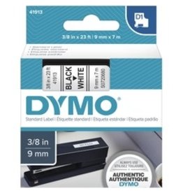 TAPE 3/8'' DYMO POCKET*BK/WHITE