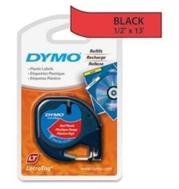 LABEL,LETRATAG 12mm PLST*RED