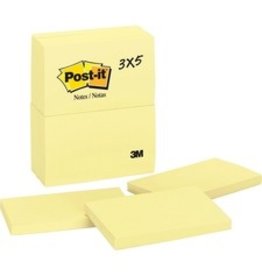 POST-IT NOTE 3''x5''*YELLW*12/PK