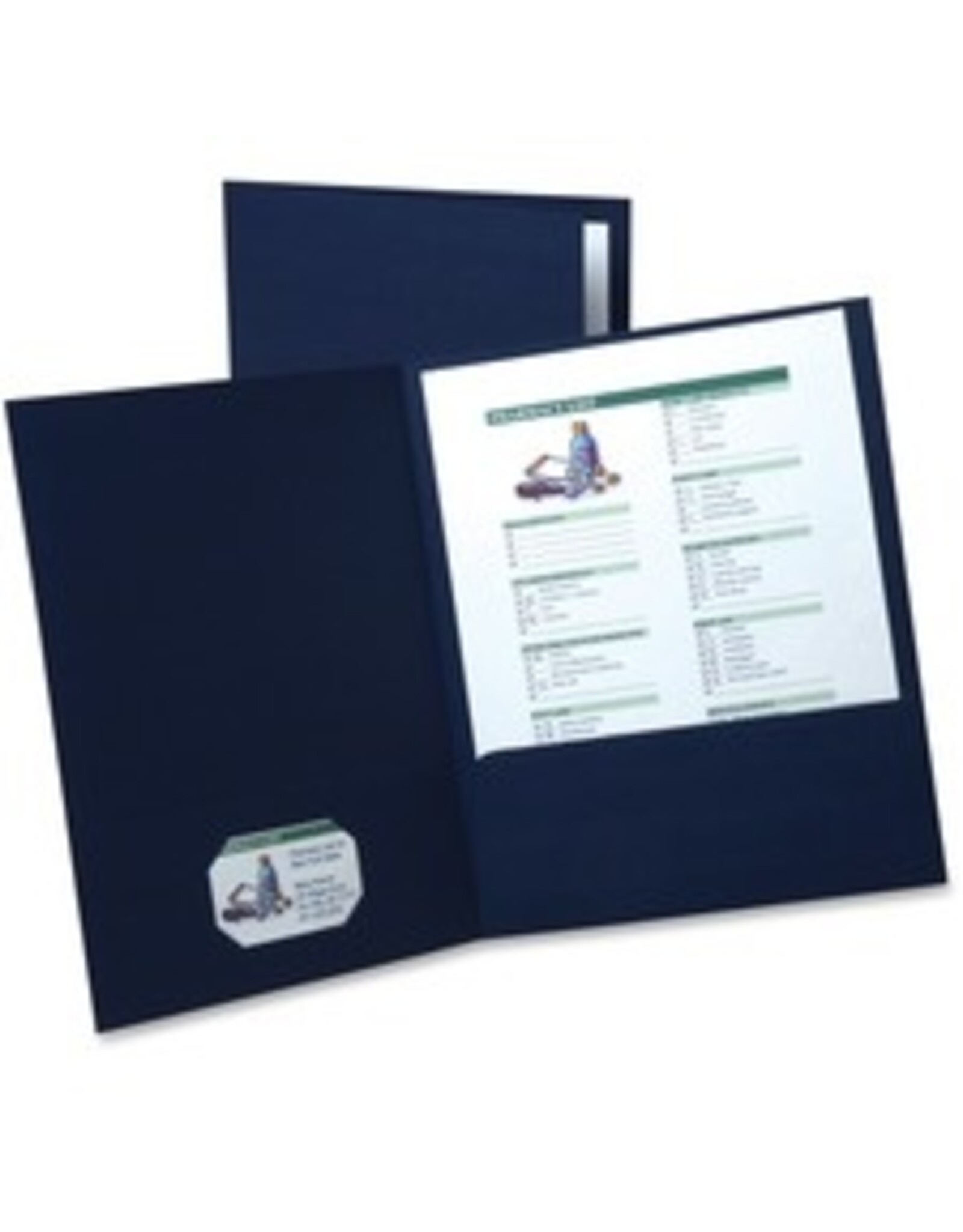 PORTFOLIO, 2PCKT LINEN  *NAVY
