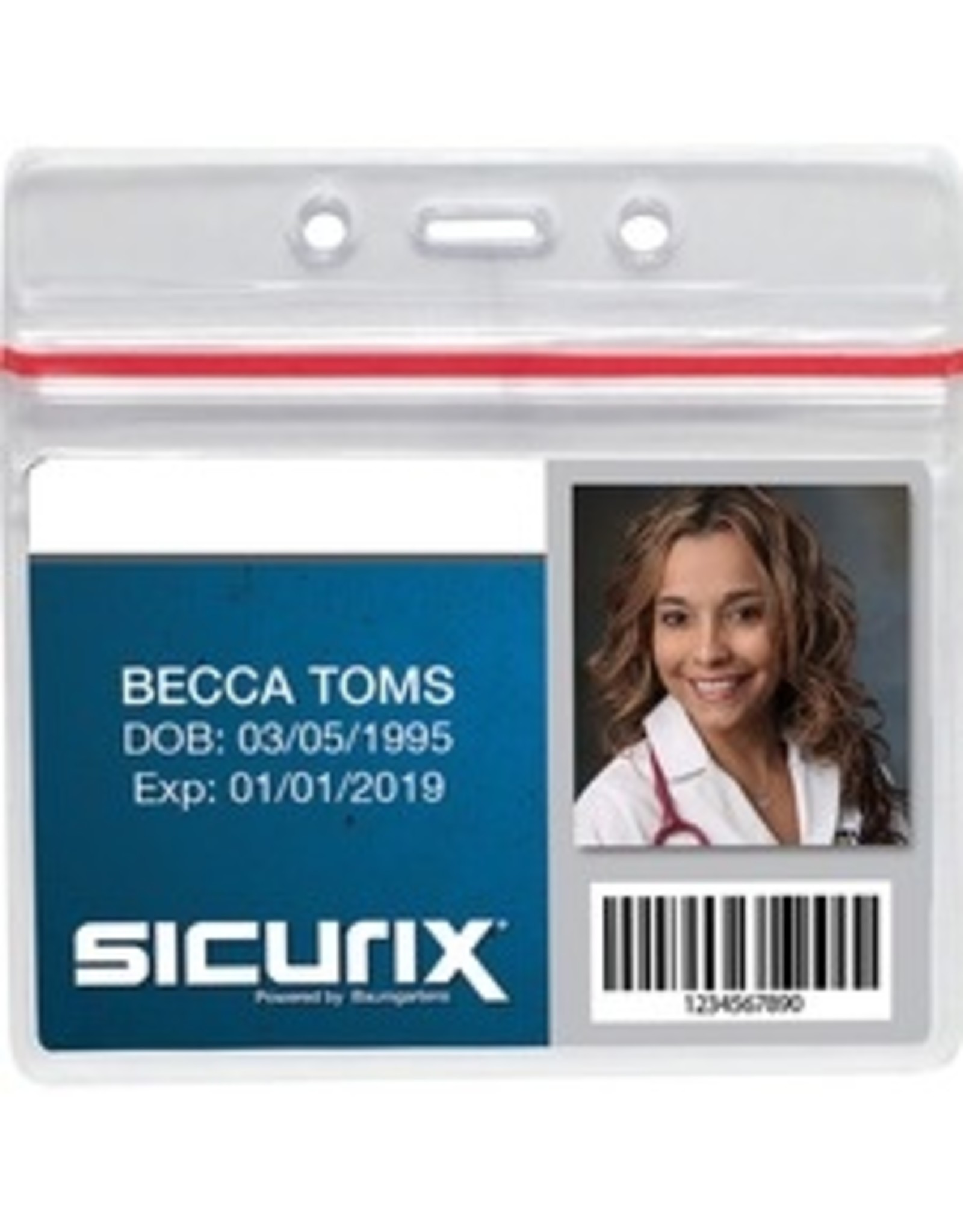 CARDHOLDER,SEALABLE,HORIZTL