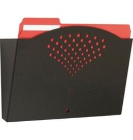 WALL RACK STEEL LTR-SZ  *BLACK