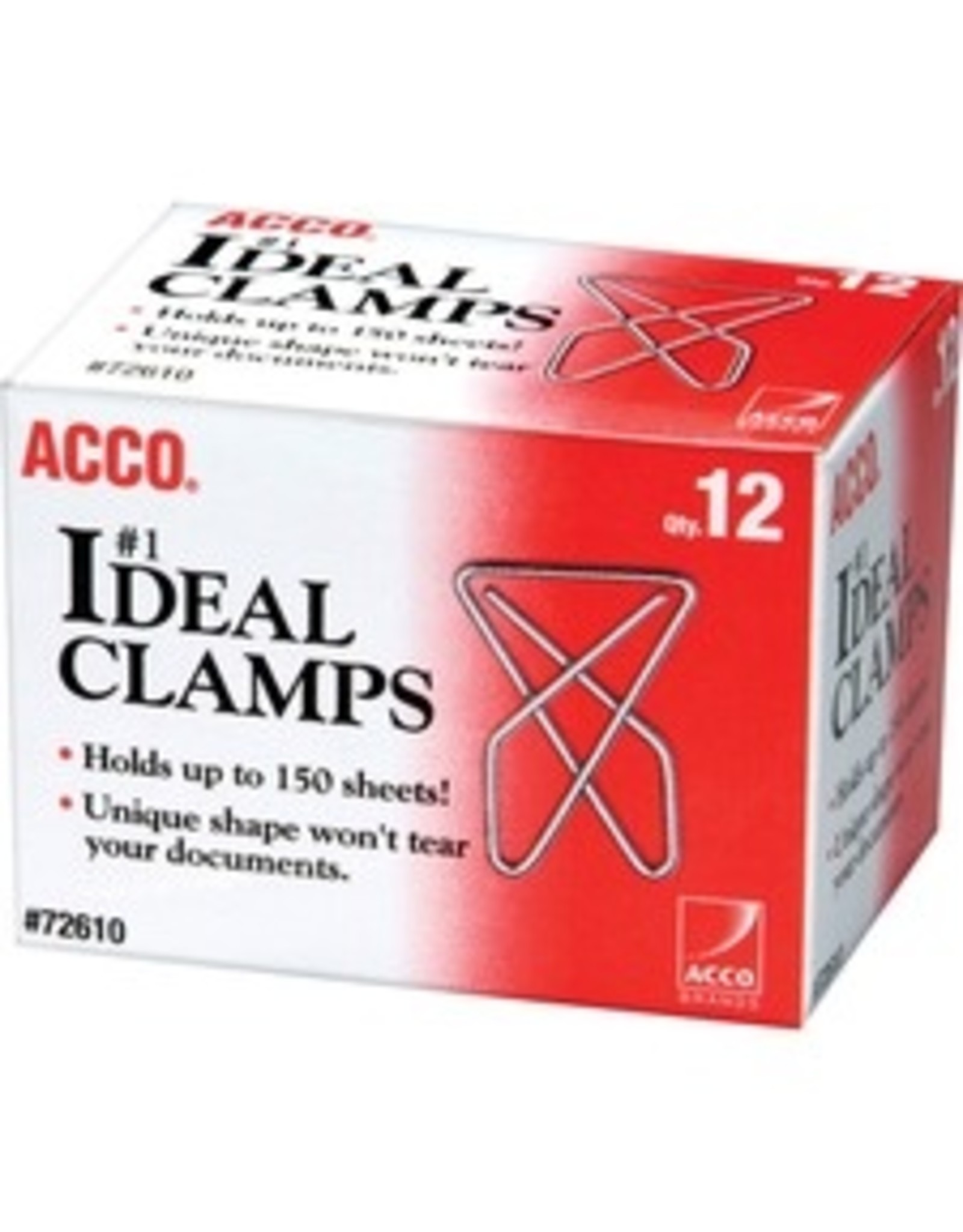 PAPER CLAMP #1 IDEAL LRG*12/BX
