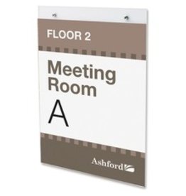 SIGNHOLDER WALL 8.5''Wx11''H*CLR