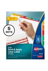 LASER INDEXMAKER 8TAB ASST*5ST