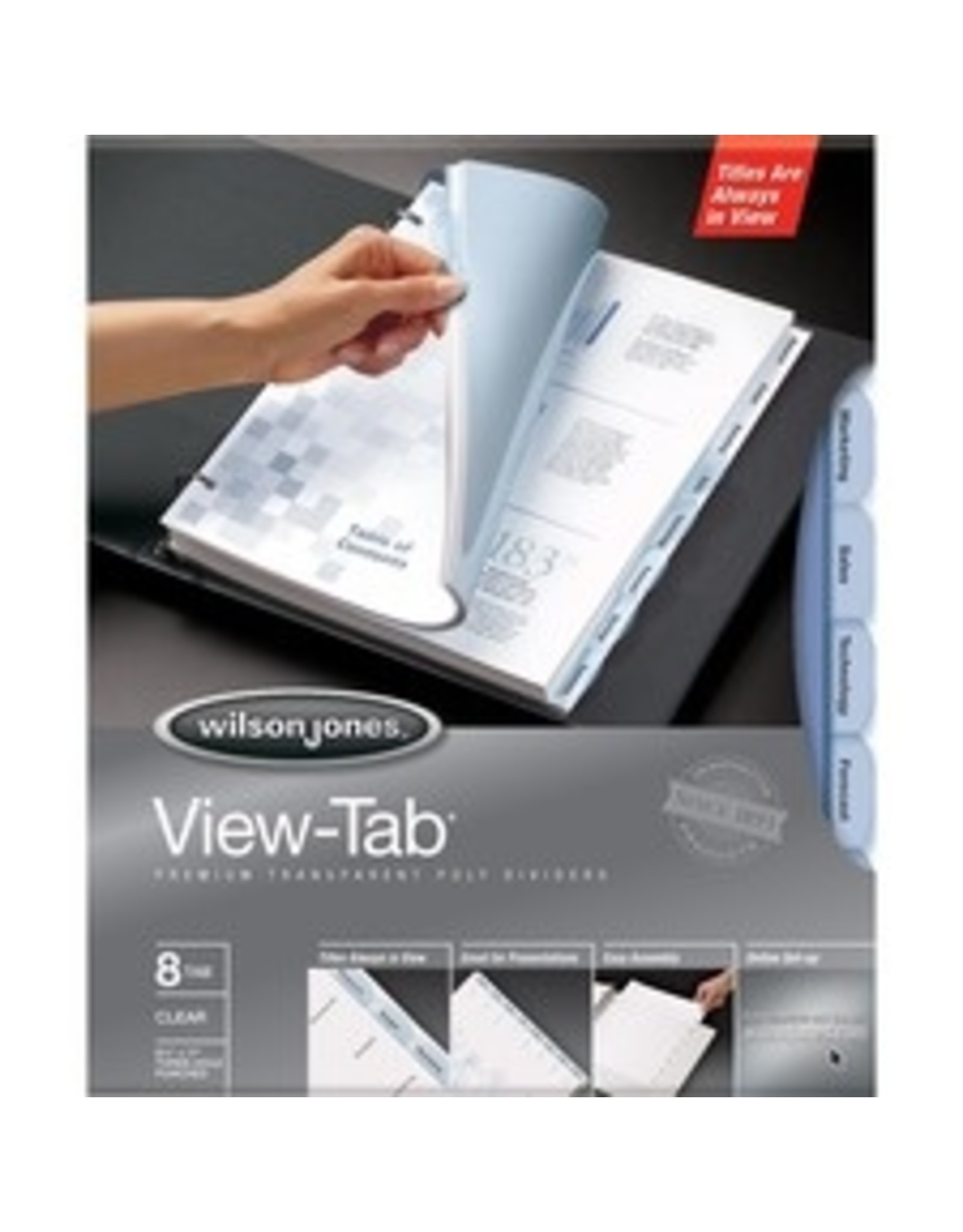 INDEX VIEW TAB DIVIDER*CR*8TAB