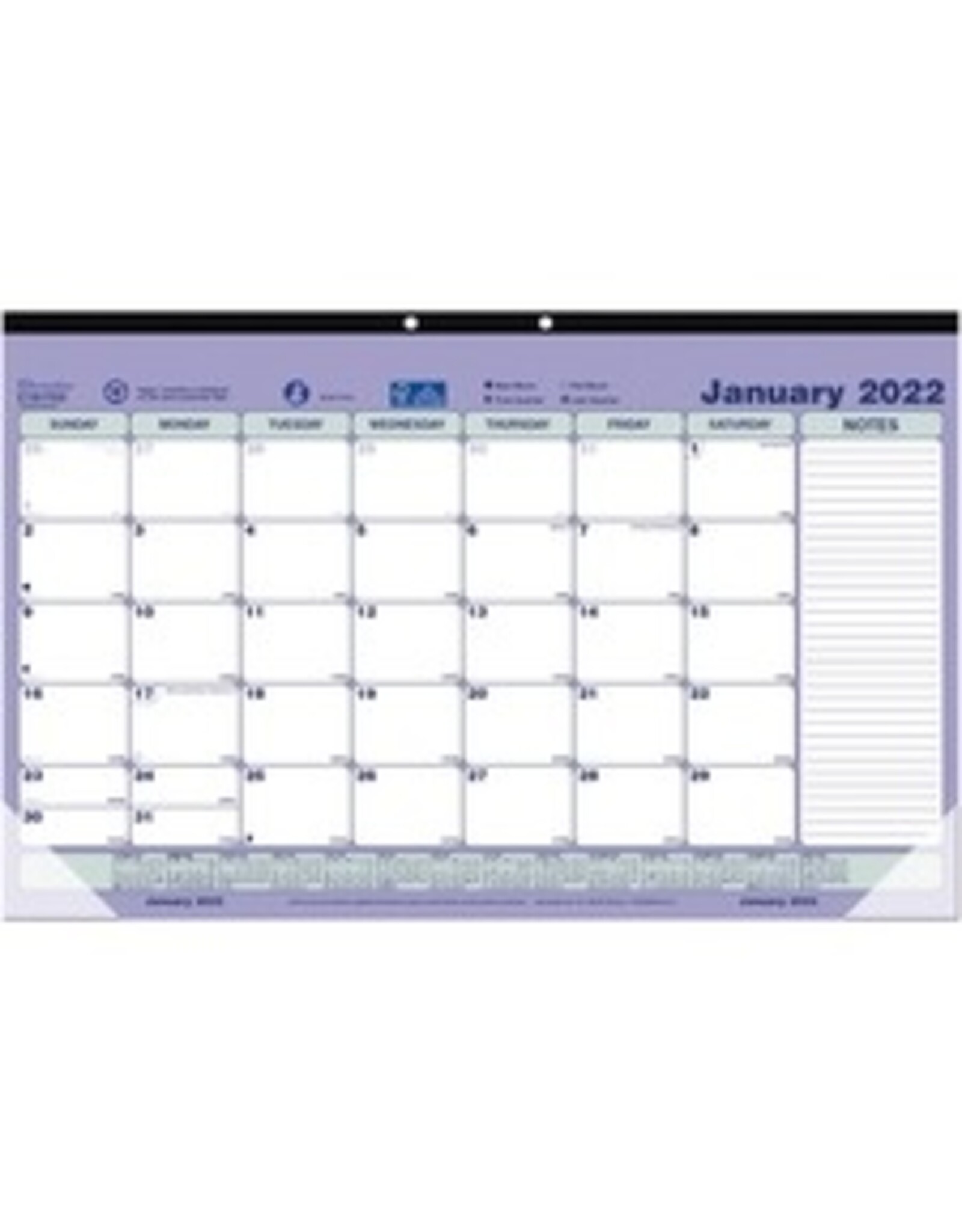 MONTHLY DESKPAD,ENGLISH,2022