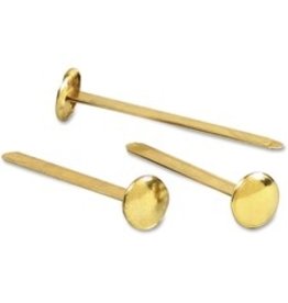 FASTENER BRASS 1-PC*2''  *1C/BX