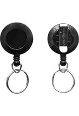 ID CARD REEL W/RING-BLACK