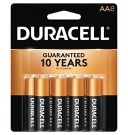 BATTERY, ALKLN 'AA' 1.5V*8/PK