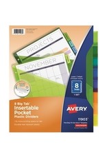 DIVIDER,INSERT,PKT,8TAB,MI