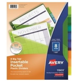DIVIDER,INSERT,PKT,8TAB,MI