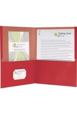 TWIN POCKT PORTFOLIO,RED,25/BX