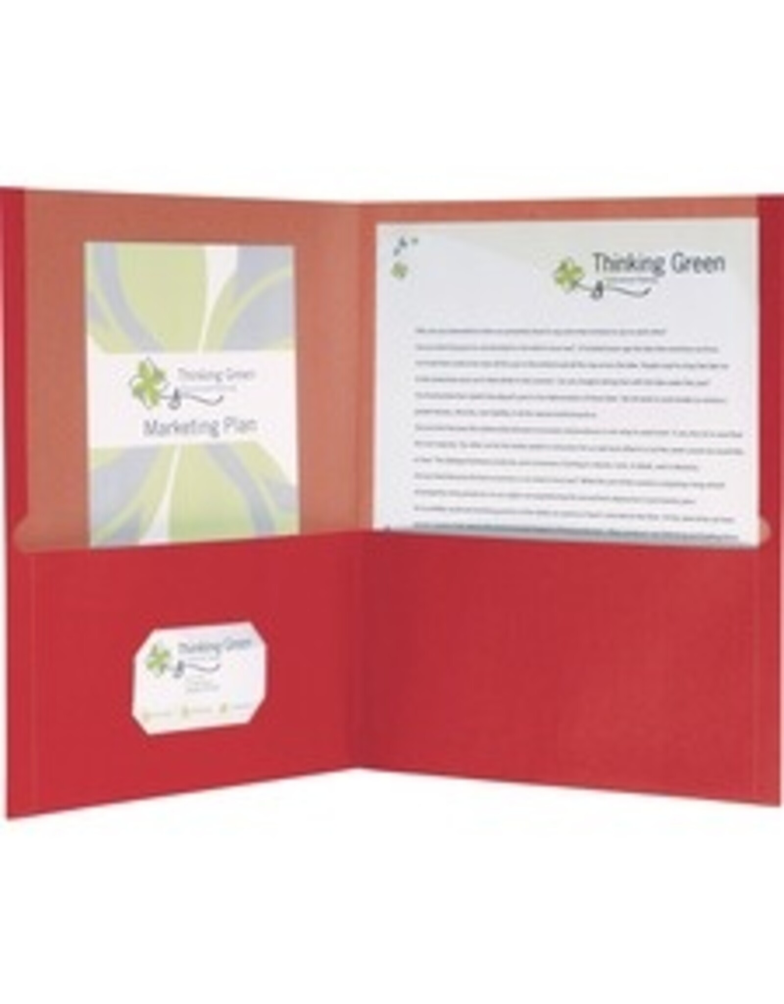 TWIN POCKT PORTFOLIO,RED,25/BX