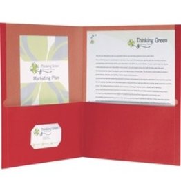 TWIN POCKT PORTFOLIO,RED,25/BX