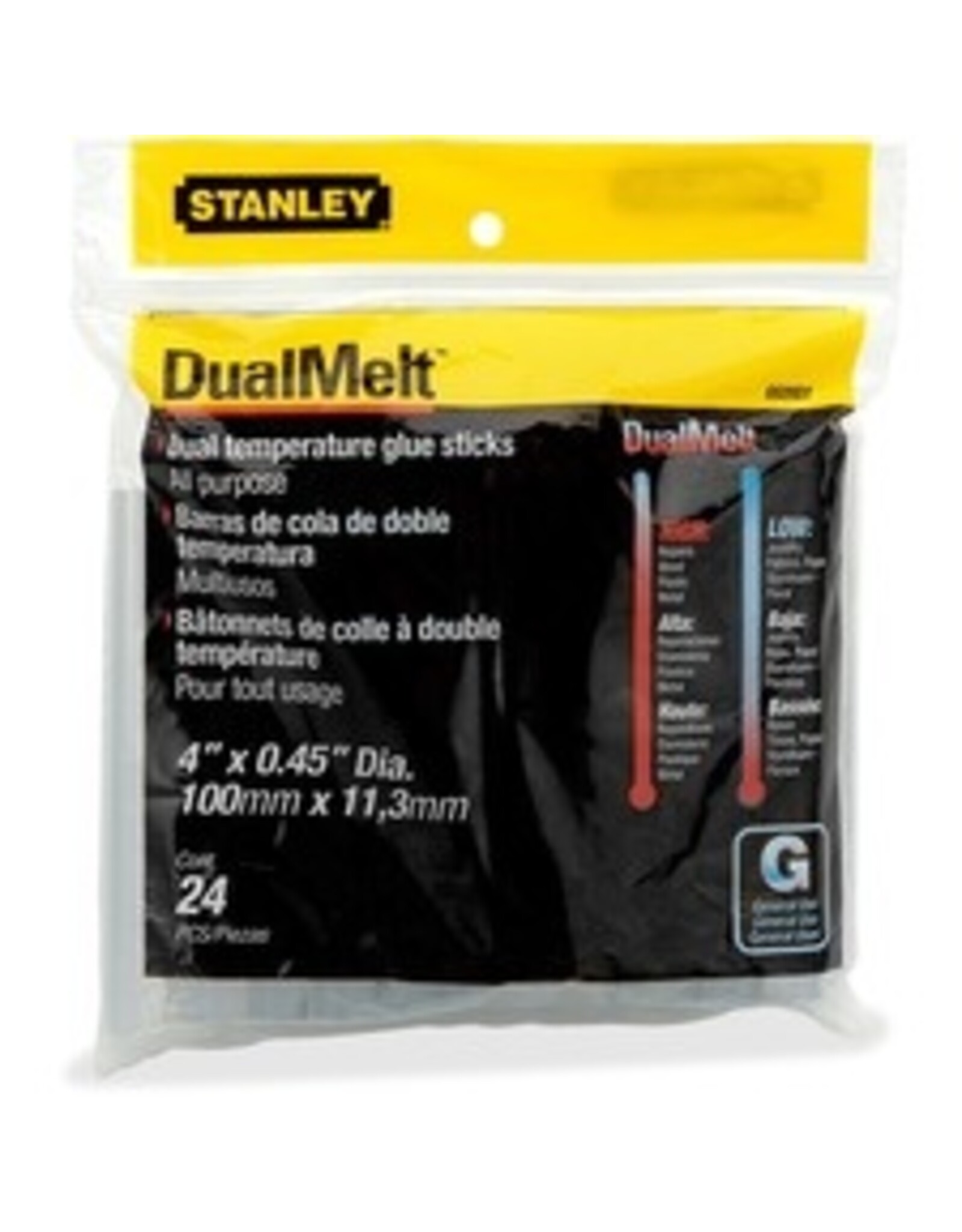GLUE STK, DUAL TEMP 4''  *24/PK