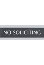 3X9 NO SOLICITING BLACK/GRAY