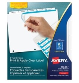 LASER INDEXMAKER 5TAB LTR*5 ST