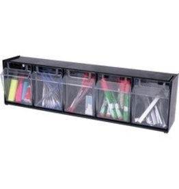 BINS INTERLOCK TILT (5) BLK/CR
