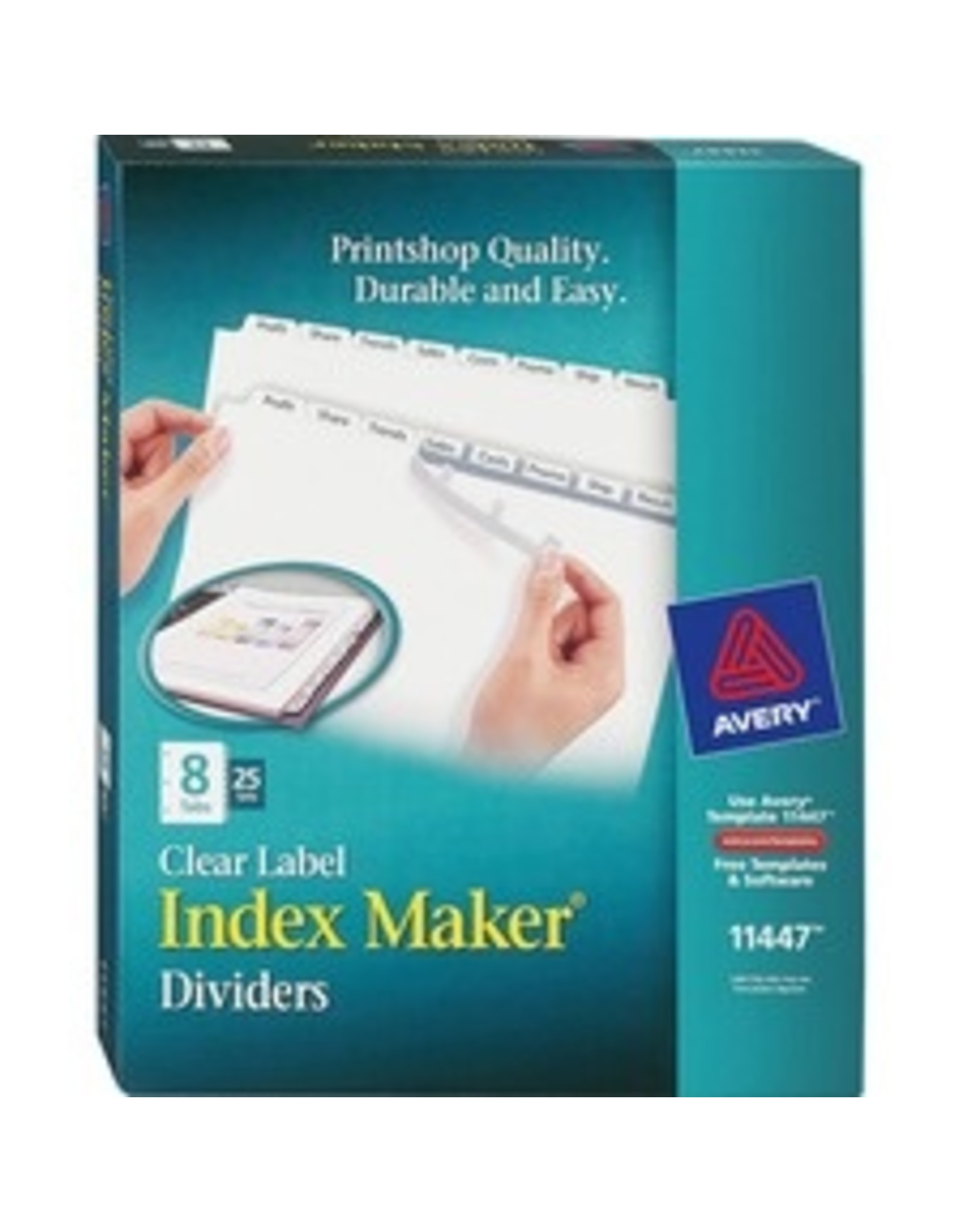 LASER INDXMAKER 8TAB LTR*25/BX