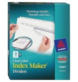 LASER INDXMAKER 8TAB LTR*25/BX