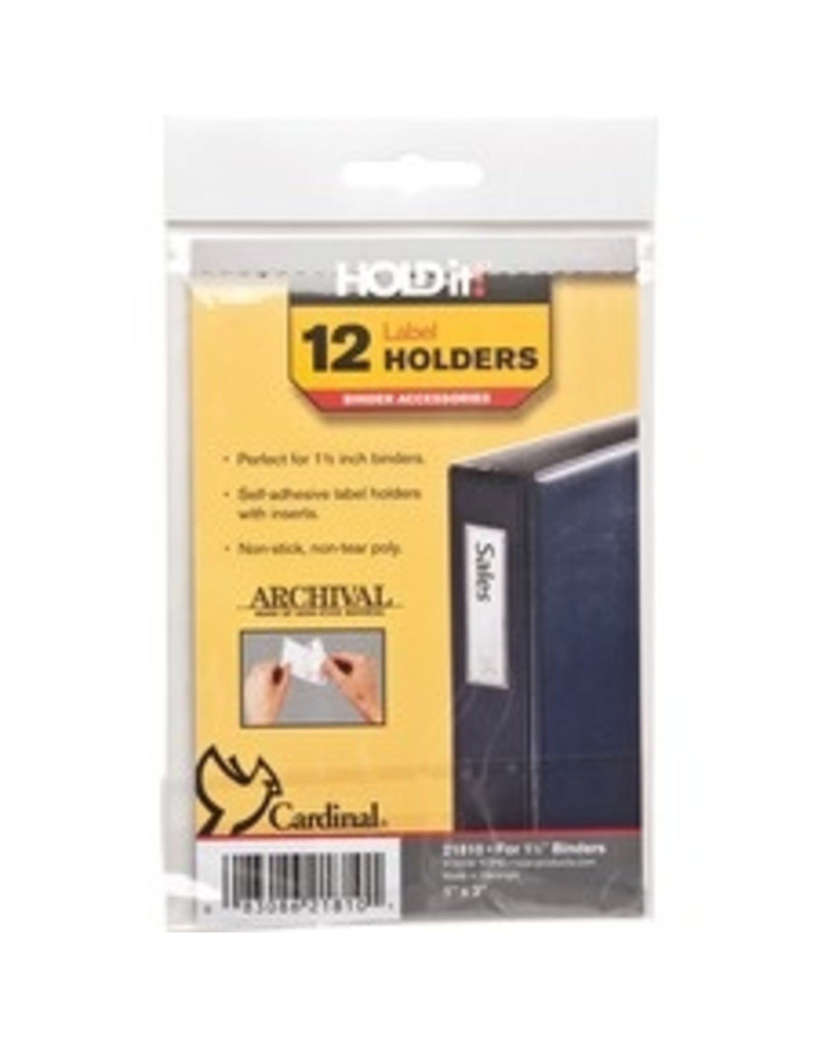LABELHLDR,(BNDR)     1x3*12/PK