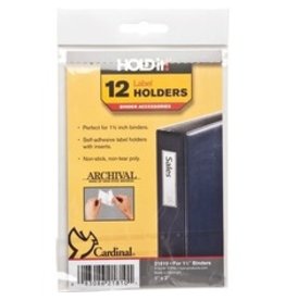LABELHLDR,(BNDR)     1x3*12/PK