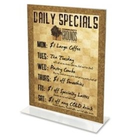 SIGNHOLDER DESKTP 8.5''x11''H*CR