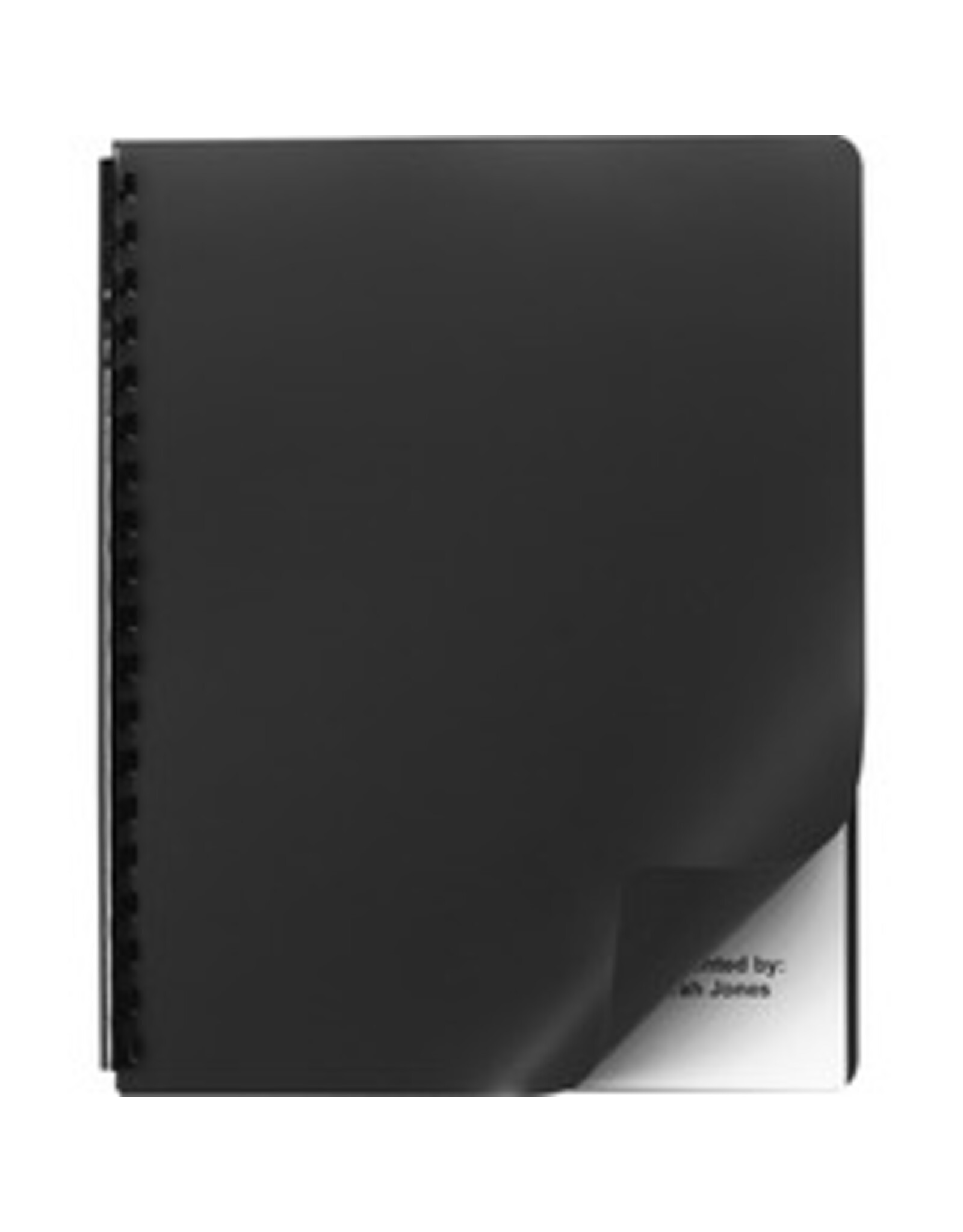BIND COVER BACKS   BLACK*25/PK
