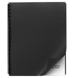 BIND COVER BACKS   BLACK*25/PK