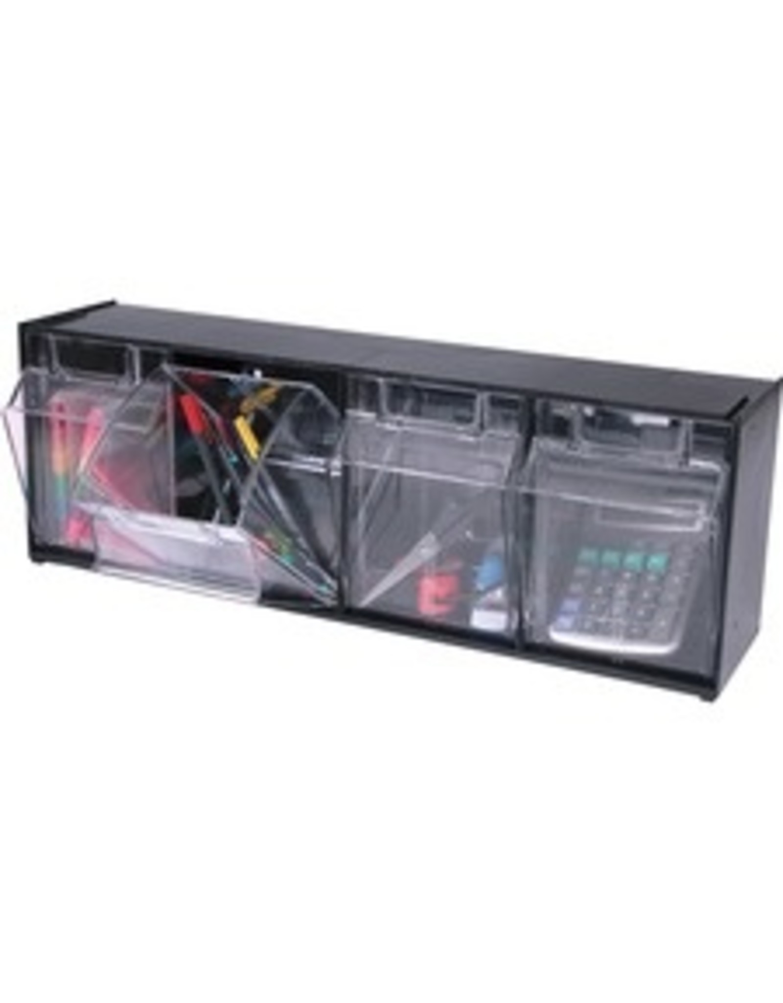 BINS INTERLOCK TILT (4) BLK/CR