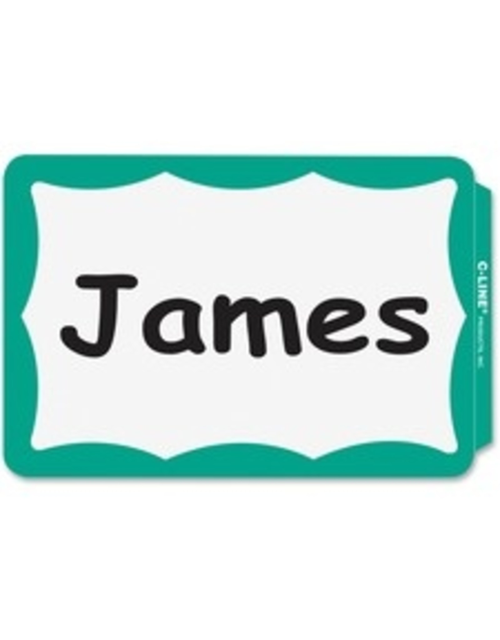 NAME BADGE 3.5x2.25*GN BRDR*1C