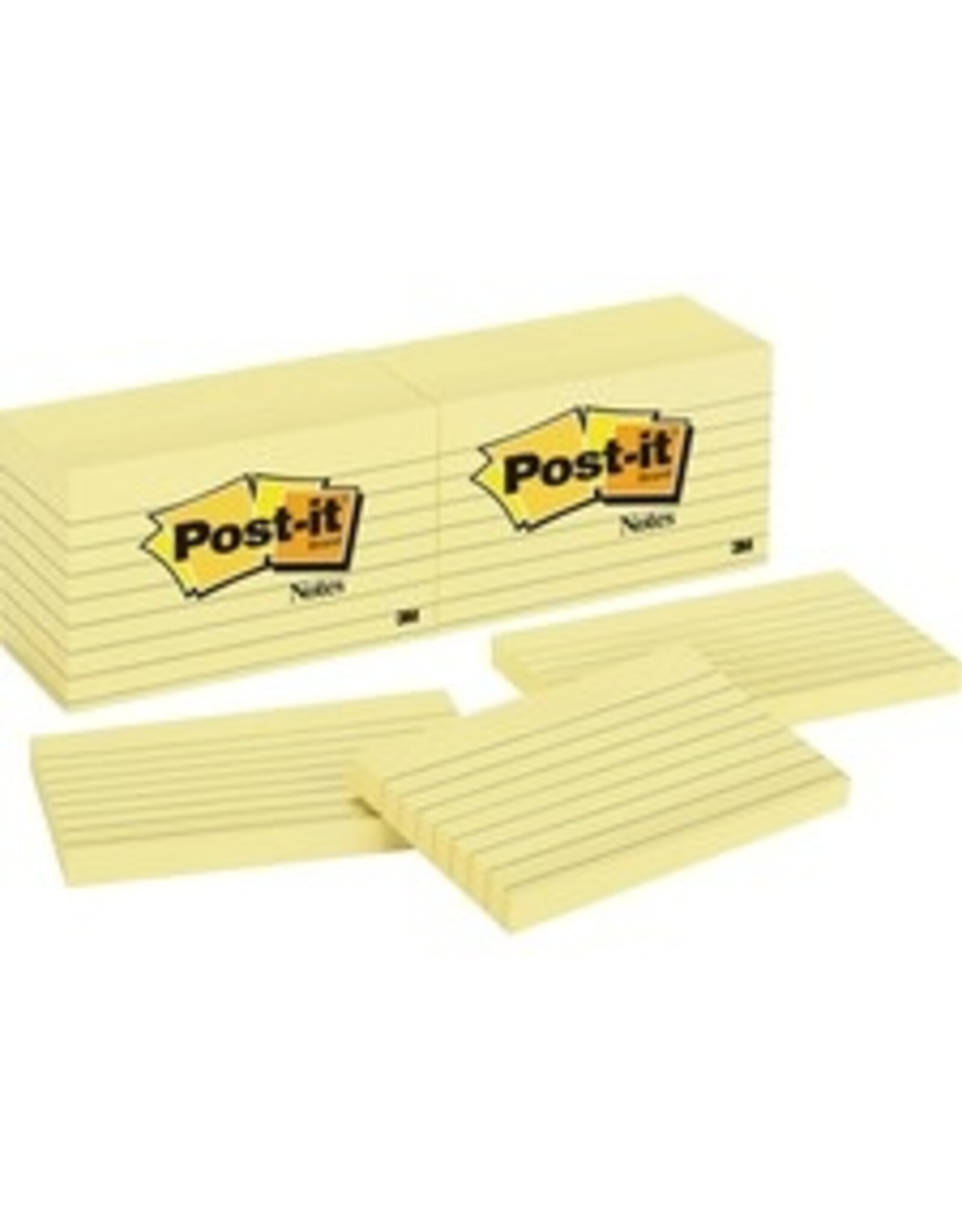 POST-IT RULED 3x5 *YELLW*12/PK