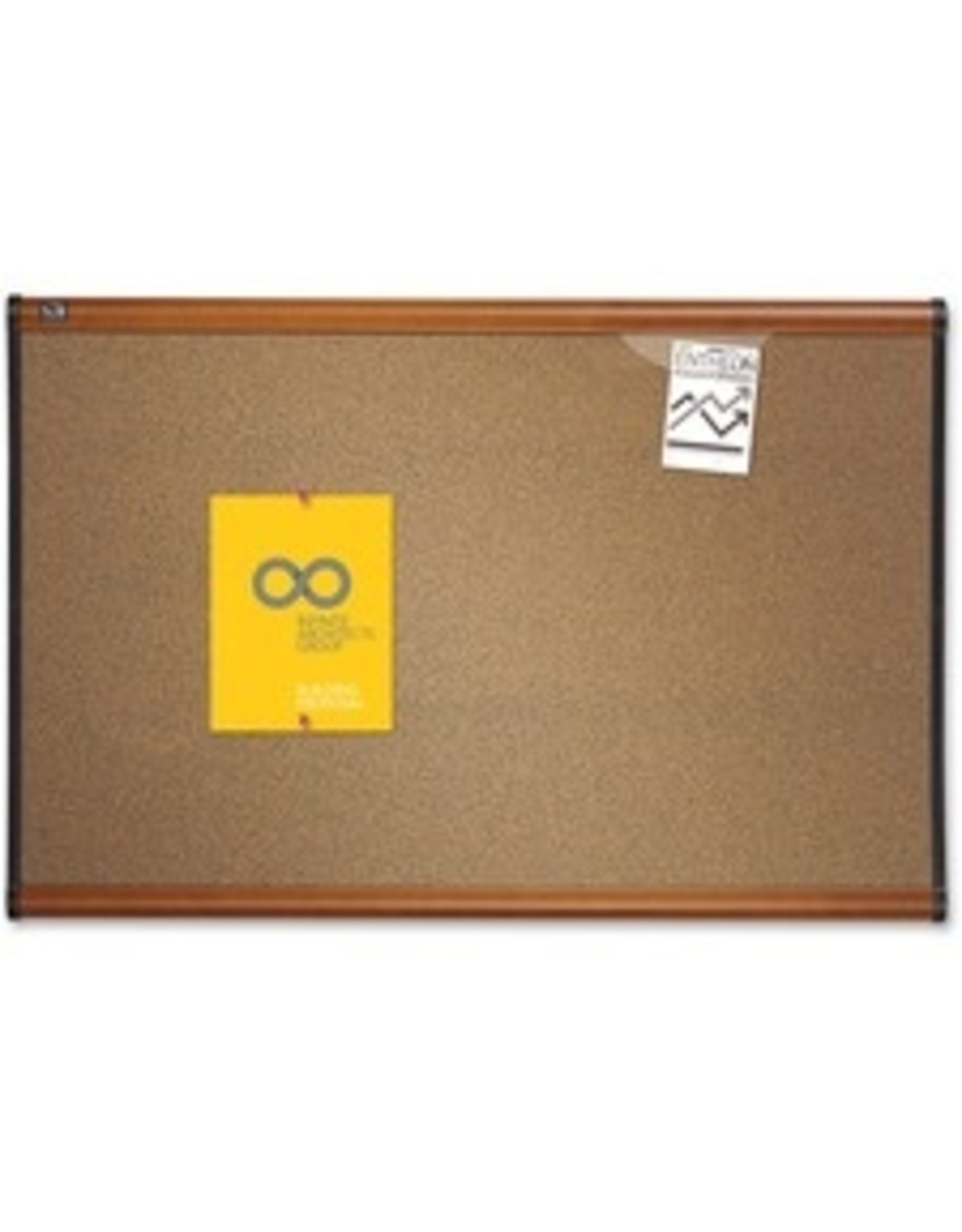 CORK BRD COLOR CHRRY FRM*3'x2'